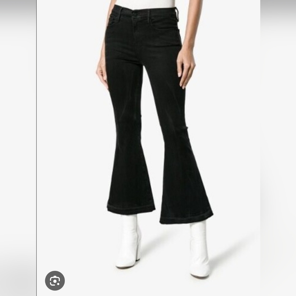❤️ FRAME DENIM LE CROP BELL JEANS, BLACK, 00 (24)